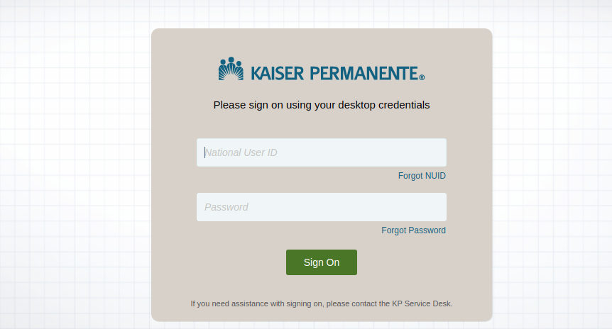 my hr Kaiser Sign In