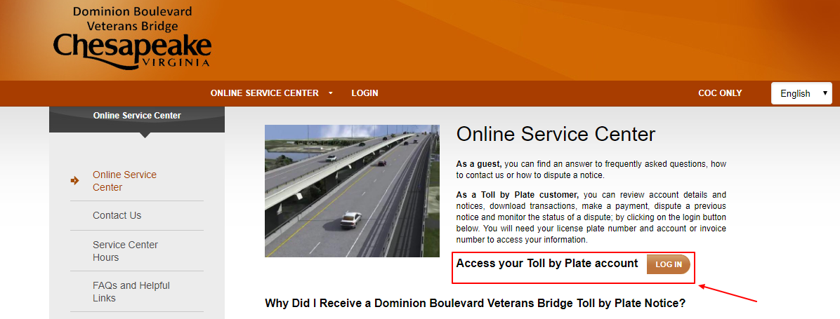 Pay Dominion Tolls