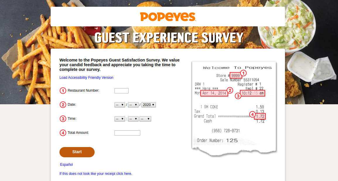 Popeyes Guest Experience Survey